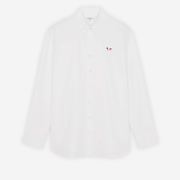 Maison Kitsuné , White Fox Patch Classic Shirt - size 34 (used 2 times only) - Picture 1 of 5
